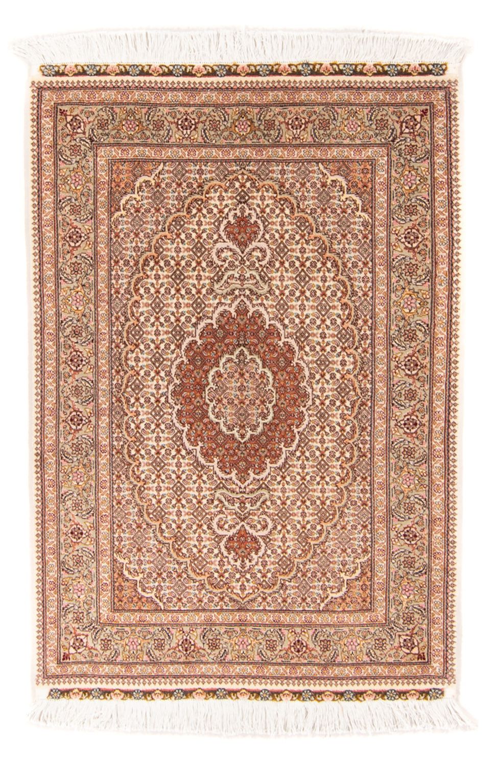 Perzisch tapijt - Tabriz - Royal - 130 x 75 cm - beige