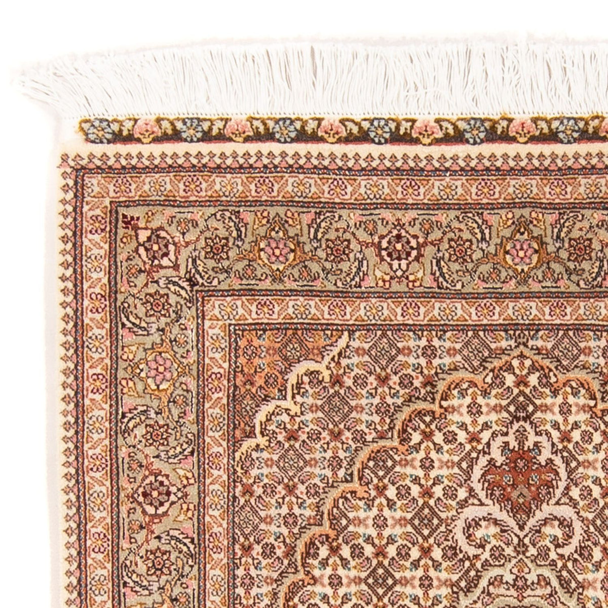 Perzisch tapijt - Tabriz - Royal - 130 x 75 cm - beige