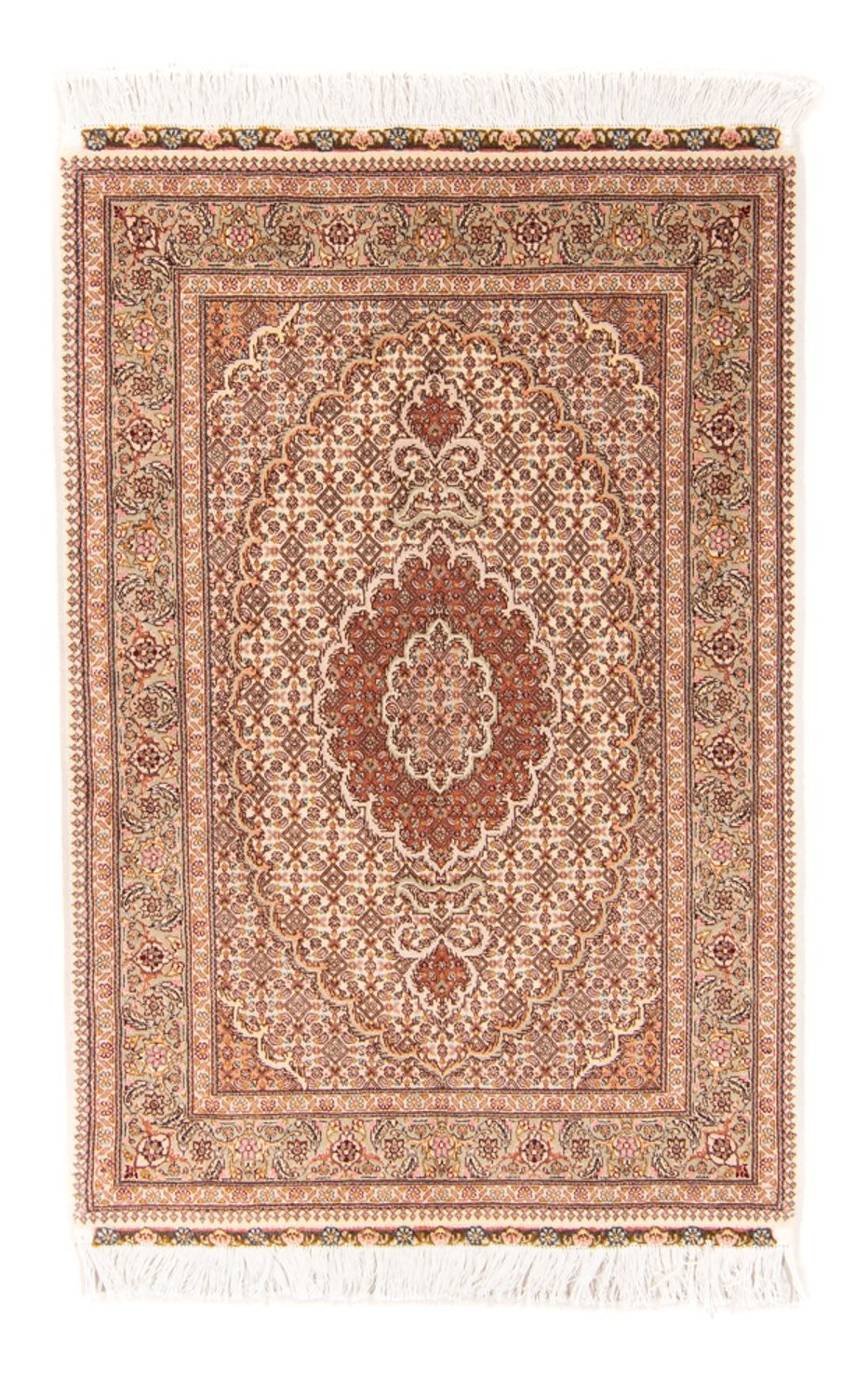Perzisch tapijt - Tabriz - Royal - 130 x 75 cm - beige