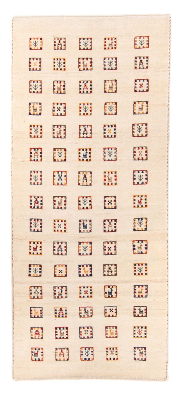 Loper Gabbeh Tapijt - Loribaft Perzisch - 200 x 82 cm - beige