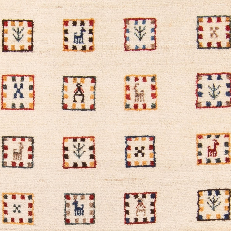 Loper Gabbeh Tapijt - Loribaft Perzisch - 200 x 82 cm - beige