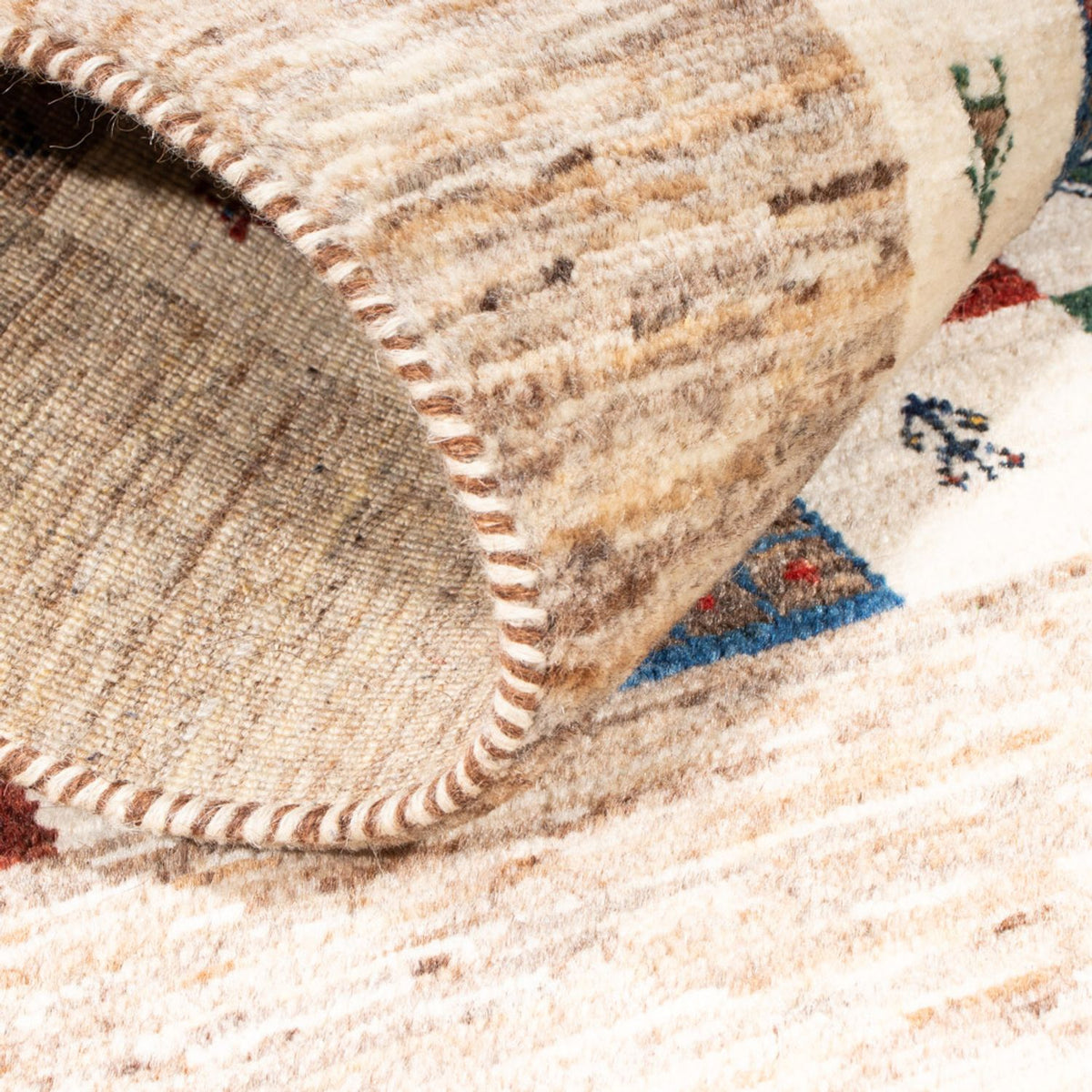 Gabbeh Tapijt - Loribaft Perzisch - 125 x 86 cm - veelkleurig