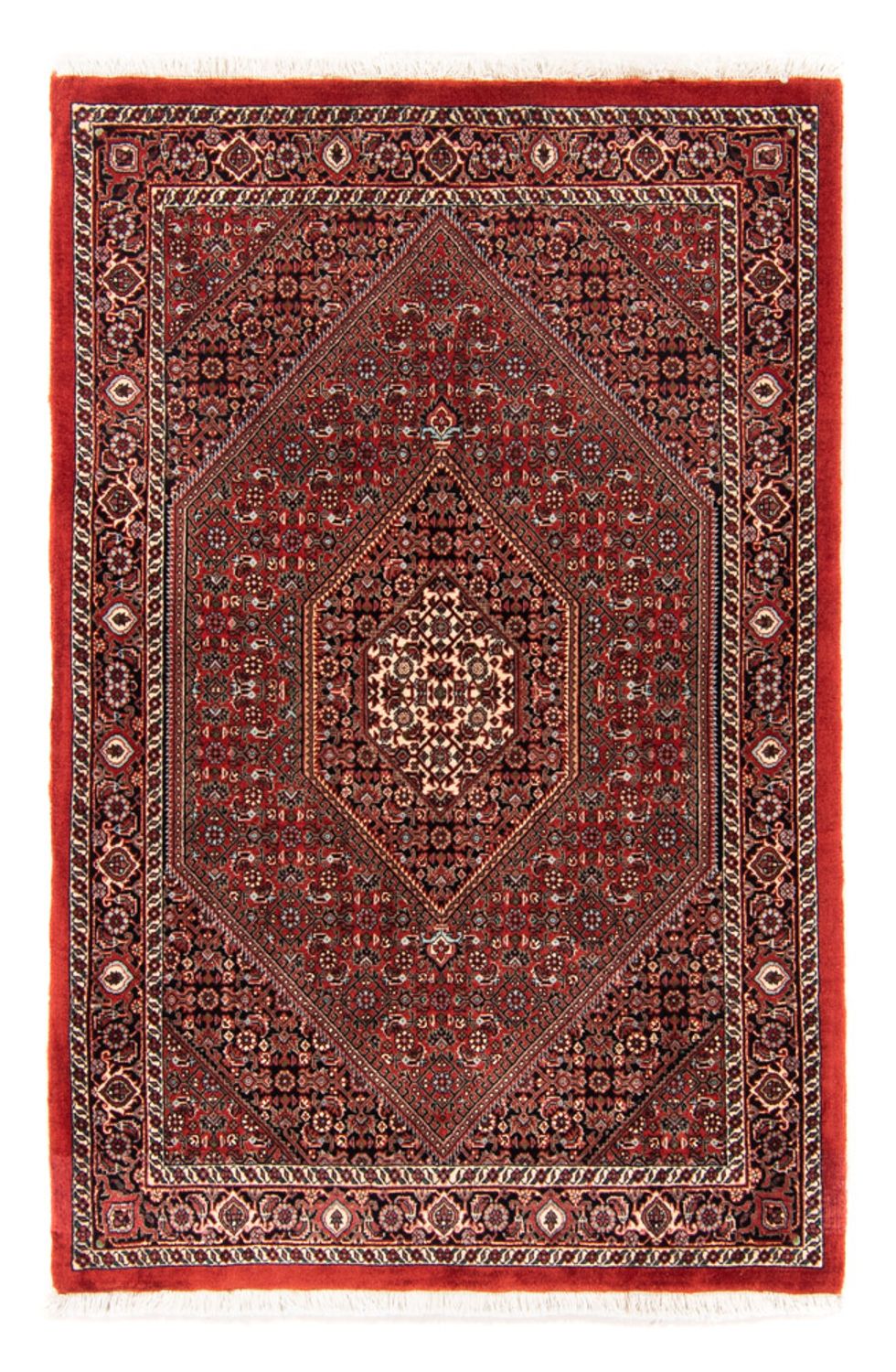 Perzisch tapijt - Bijar - Koninklijk - 140 x 92 cm - rood