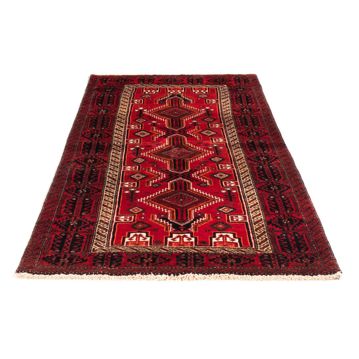 Loper Baluch tapijt - 211 x 102 cm - rood