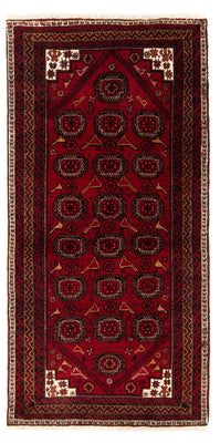 Loper Baluch tapijt - 188 x 94 cm - rood