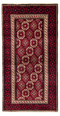 Loper Baluch tapijt - 198 x 102 cm - rood
