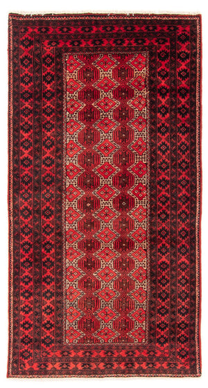 Loper Baluch tapijt - 191 x 95 cm - rood
