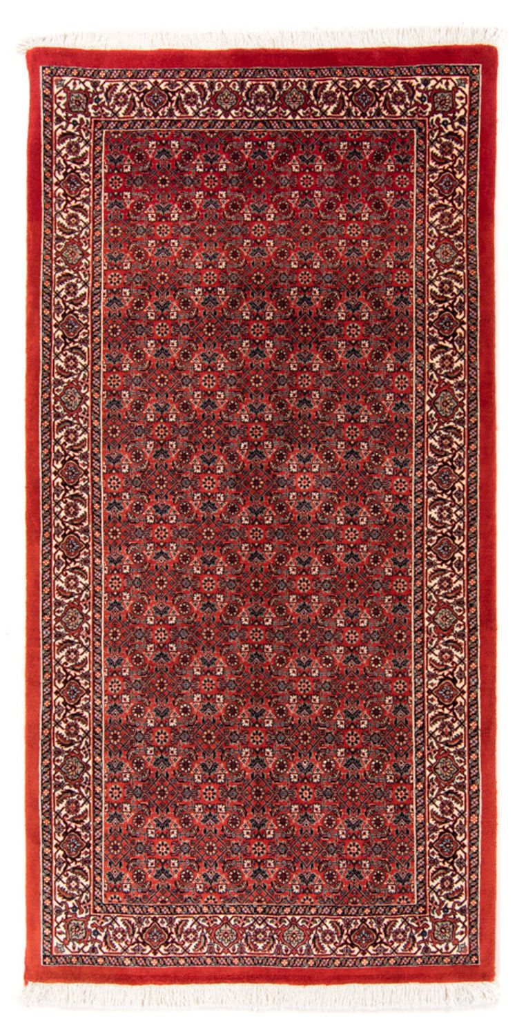Loper Perzisch tapijt - Bijar - Koninklijk - 205 x 102 cm - rood