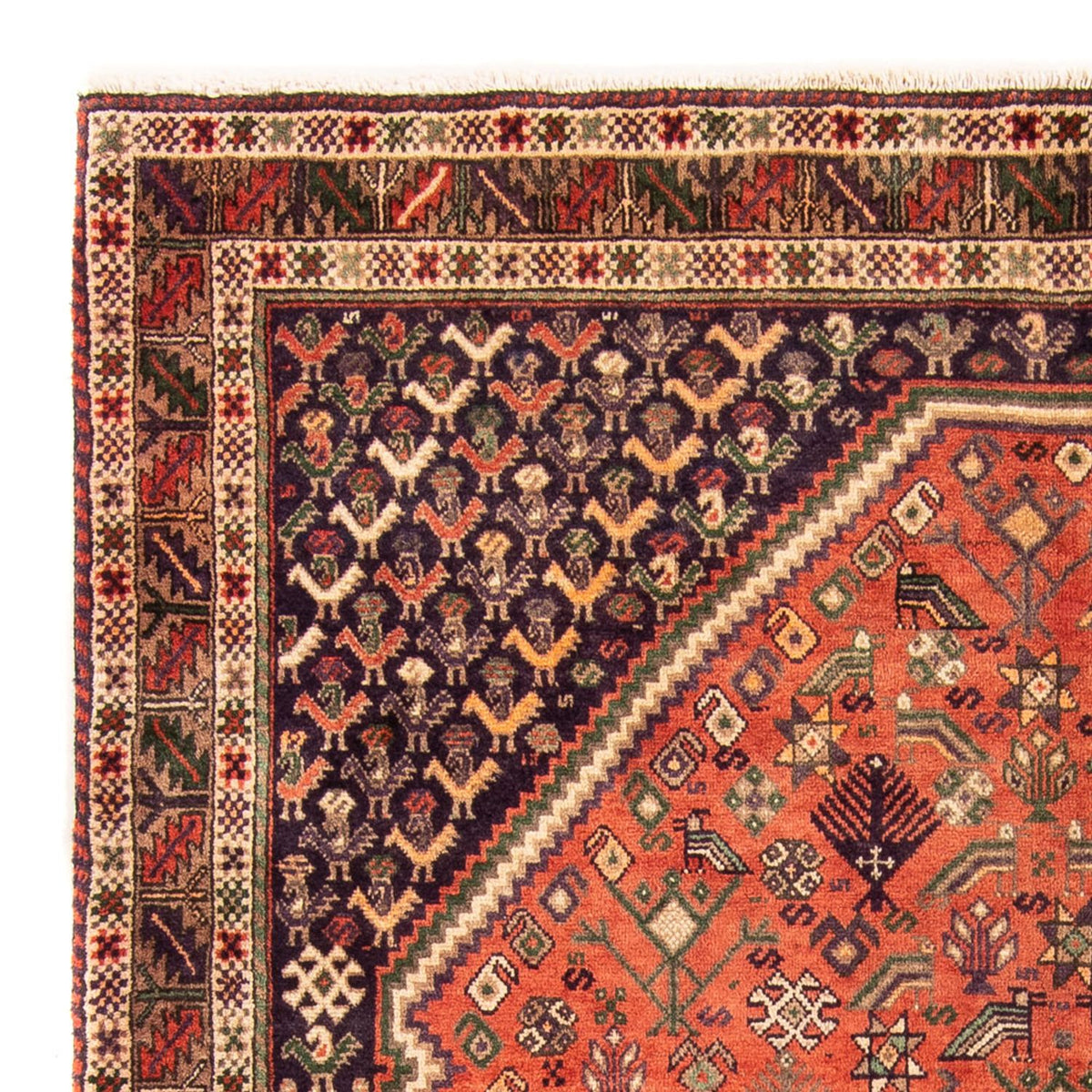 Perzisch Tapijt - Nomadisch - 205 x 158 cm - oranje