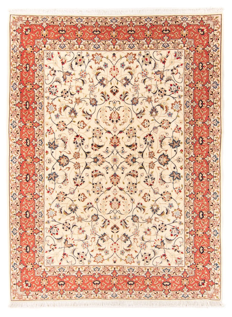 Perzisch tapijt - Tabriz - Royal - 210 x 154 cm - crème