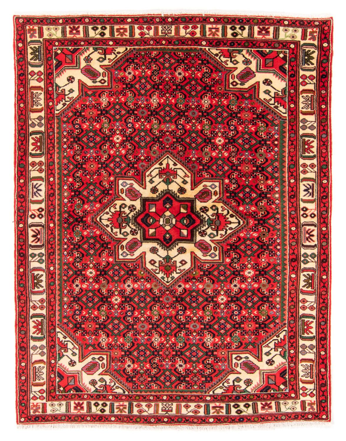 Perzisch Tapijt - Nomadisch - 198 x 150 cm - rood