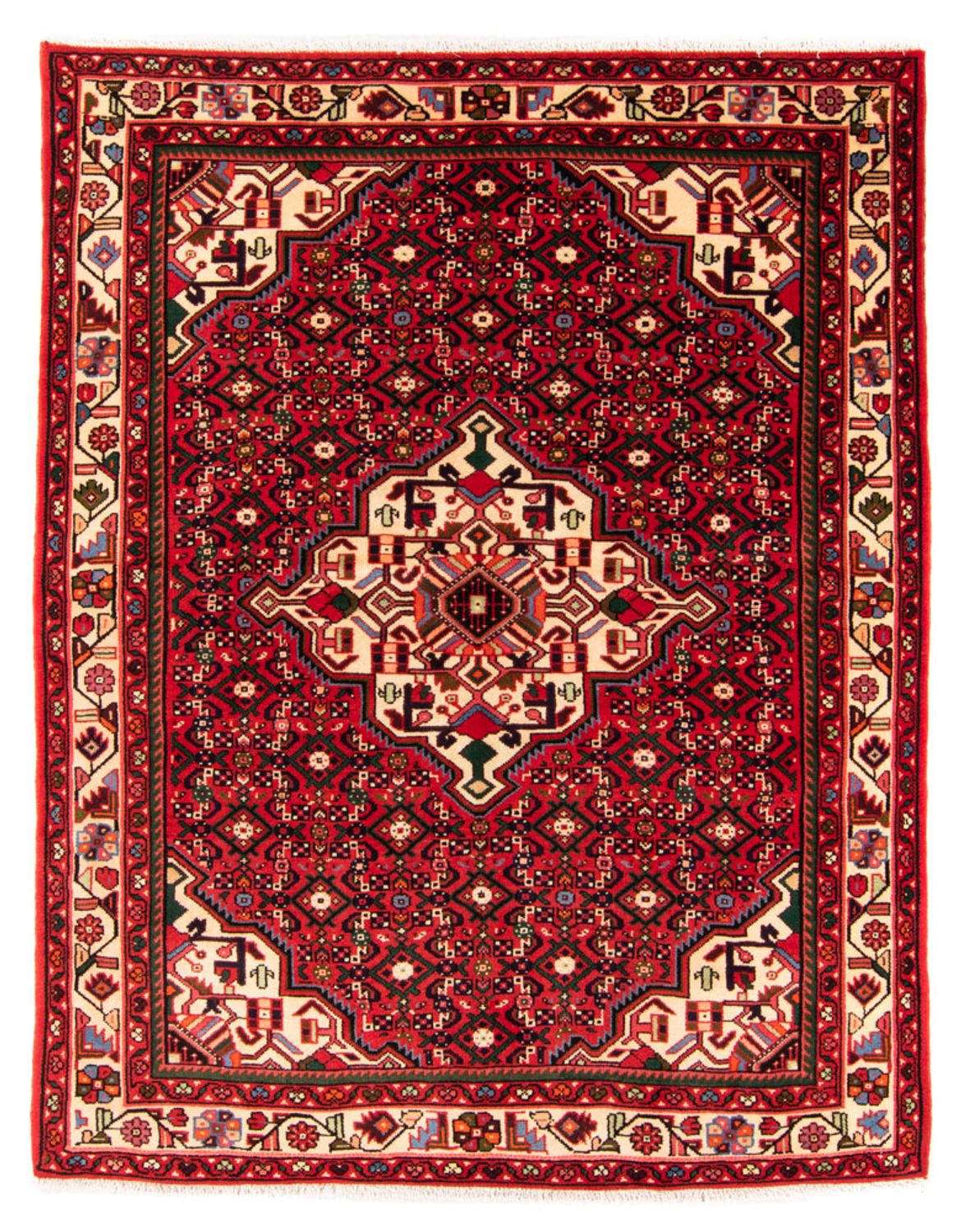 Perzisch Tapijt - Nomadisch - 198 x 153 cm - rood