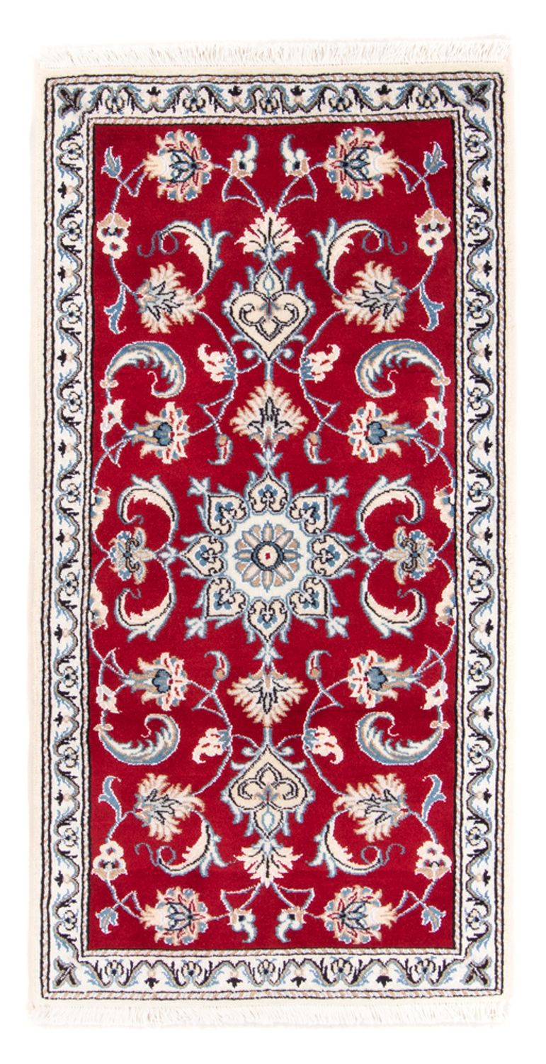 Perzisch tapijt - Nain - 140 x 68 cm - rood