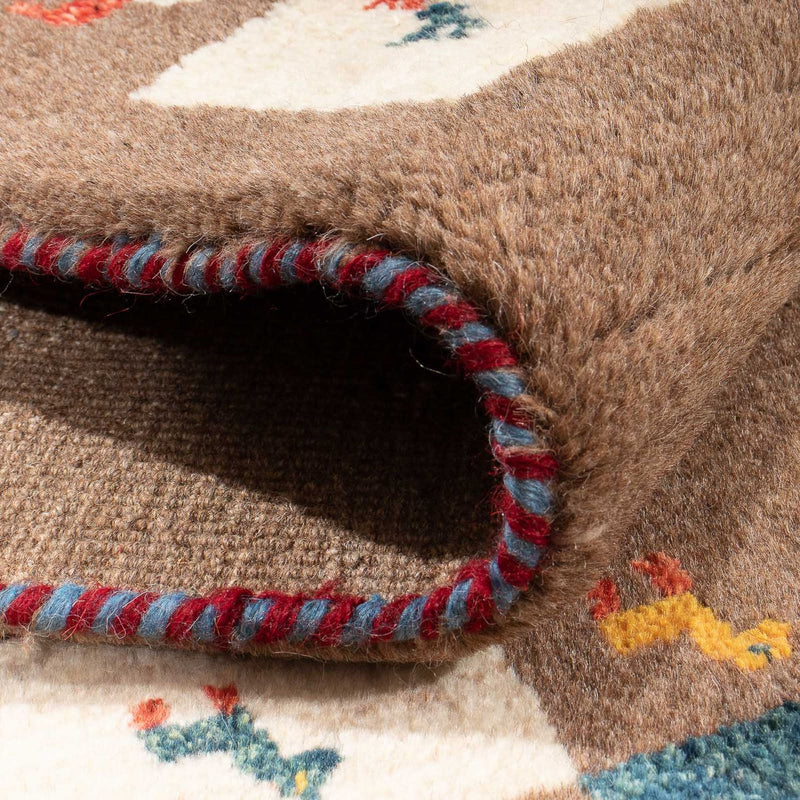 Gabbeh tapijt - Perzisch - 139 x 82 cm - bruin