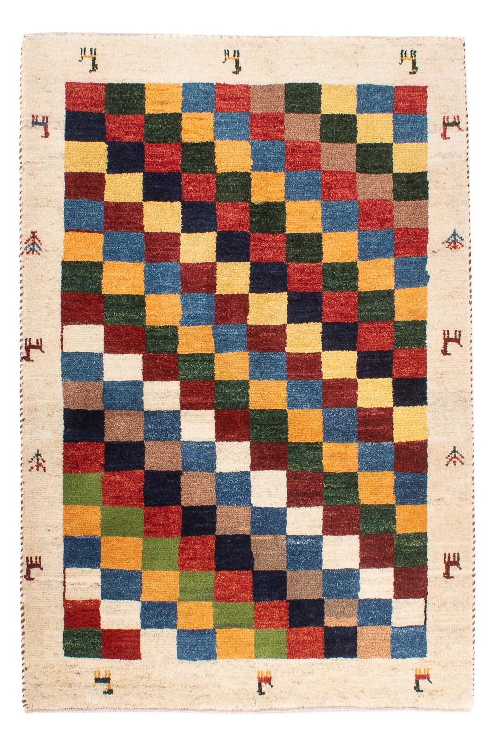 Gabbeh tapijt - Perzisch - 125 x 86 cm - veelkleurig