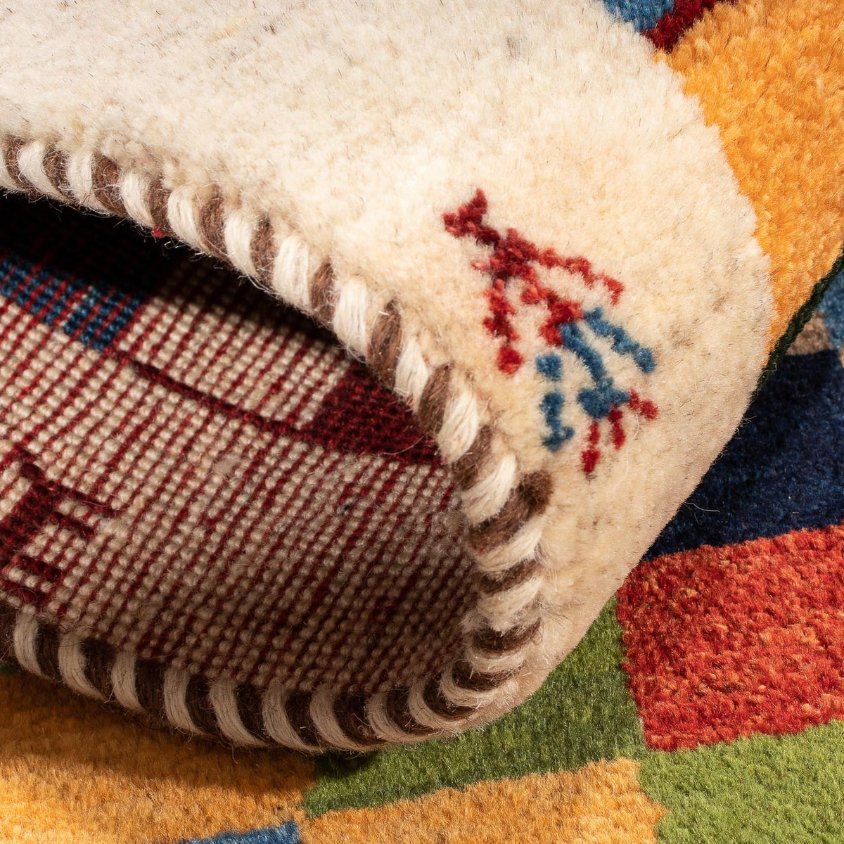 Gabbeh tapijt - Perzisch - 125 x 86 cm - veelkleurig