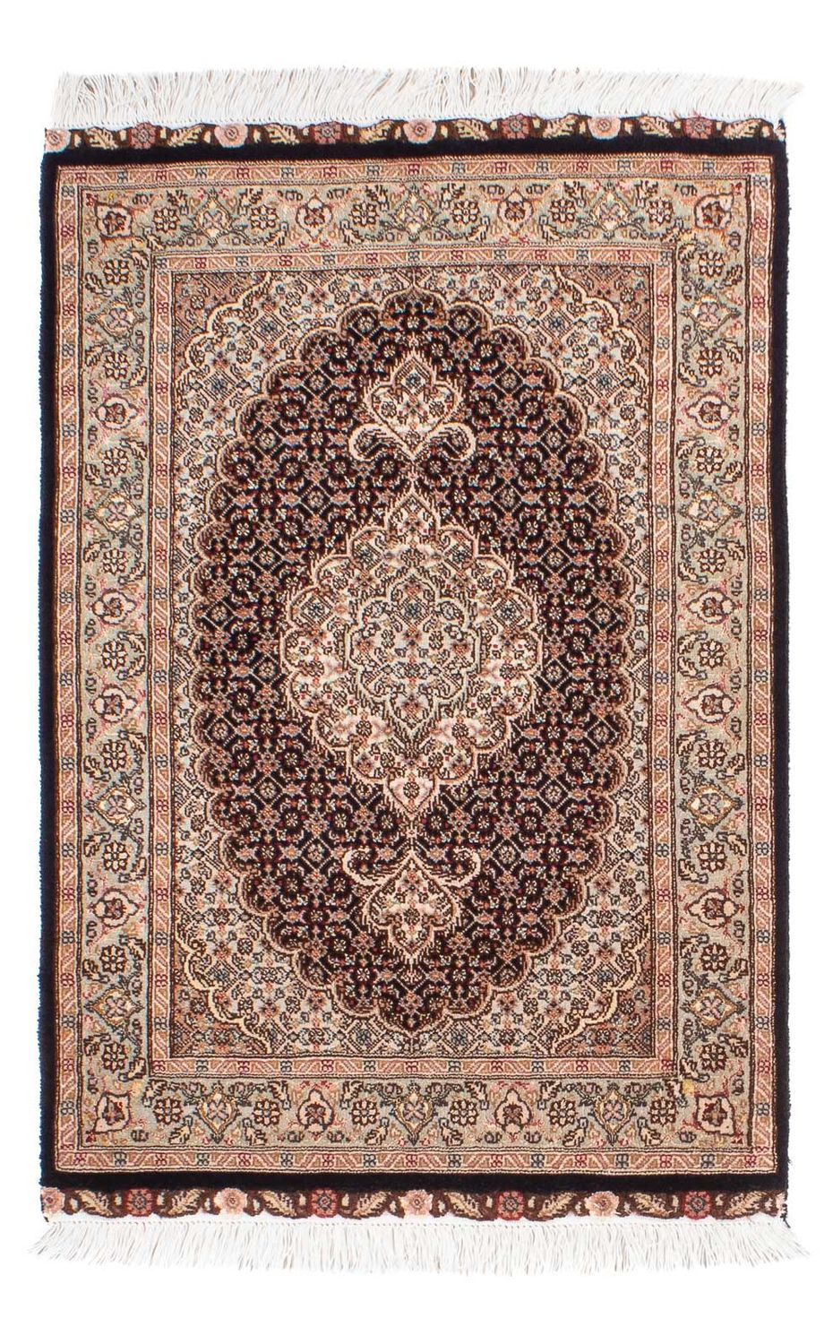 Perzisch tapijt - Tabriz - Royal - 95 x 60 cm - donkerblauw
