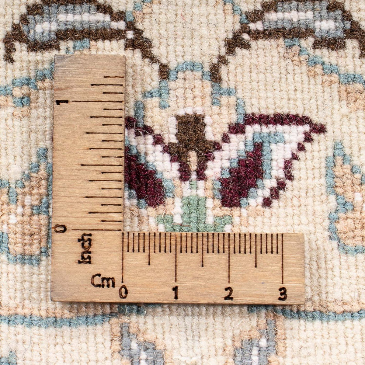 Perzisch tapijt - Nain - Koninklijk - 90 x 62 cm - beige