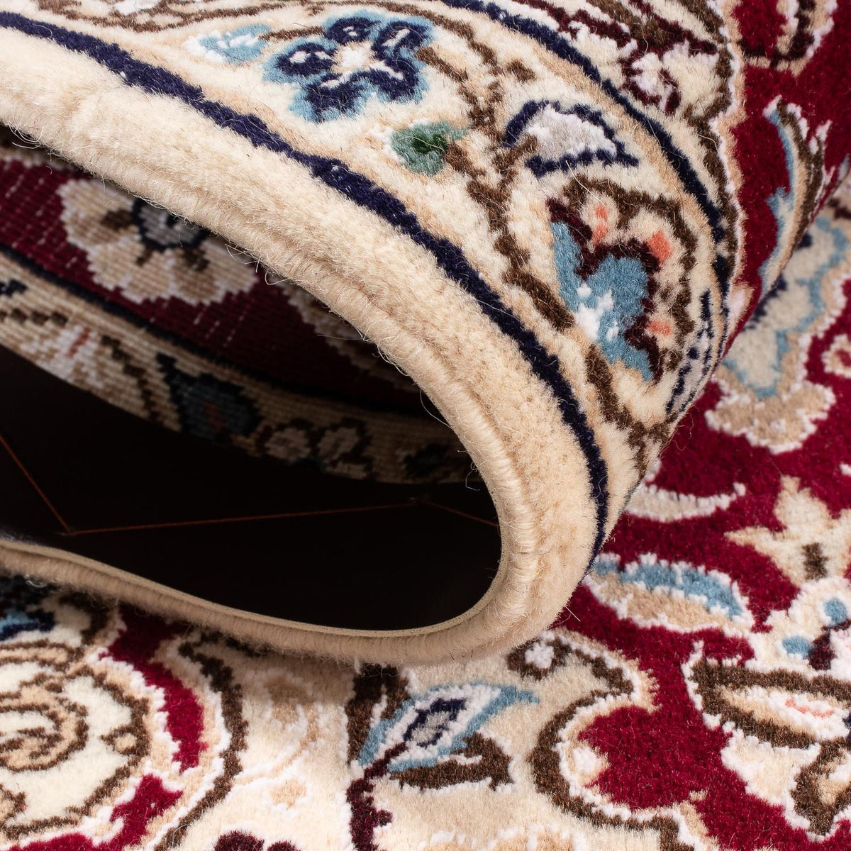 Perzisch tapijt - Nain - Koninklijk - 93 x 65 cm - rood