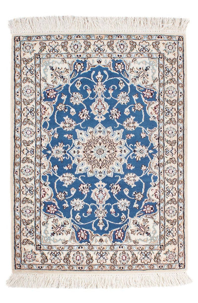 Nain - 9La Tapijt 67x95cm - Perzisch tapijt - blauw