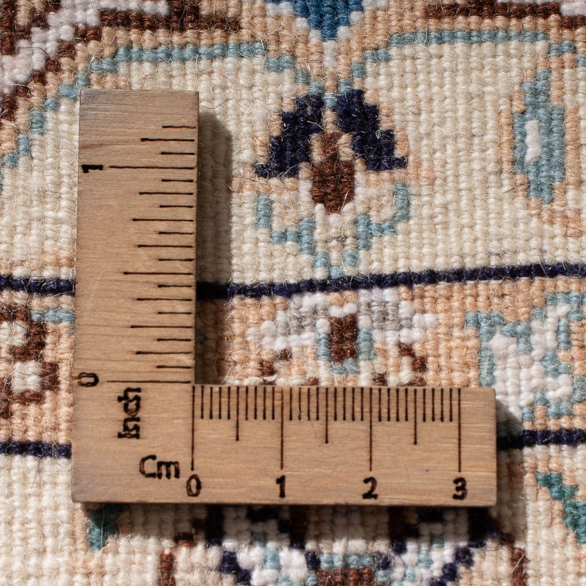 Perzisch tapijt - Nain - Koninklijk - 95 x 67 cm - blauw