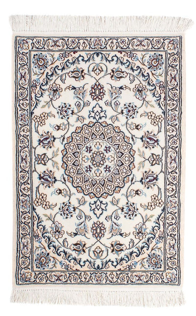 Nain - 6La Tapijt 63x95cm - Perzisch tapijt - beige