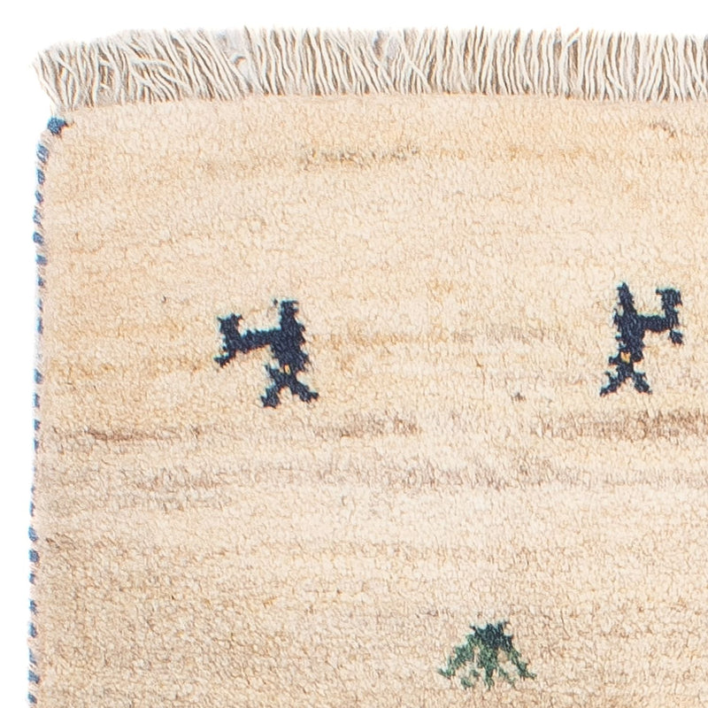 Gabbeh tapijt - Perzisch - 60 x 40 cm - beige