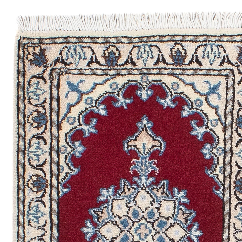 Perzisch tapijt - Nain - 60 x 40 cm - wijnrood