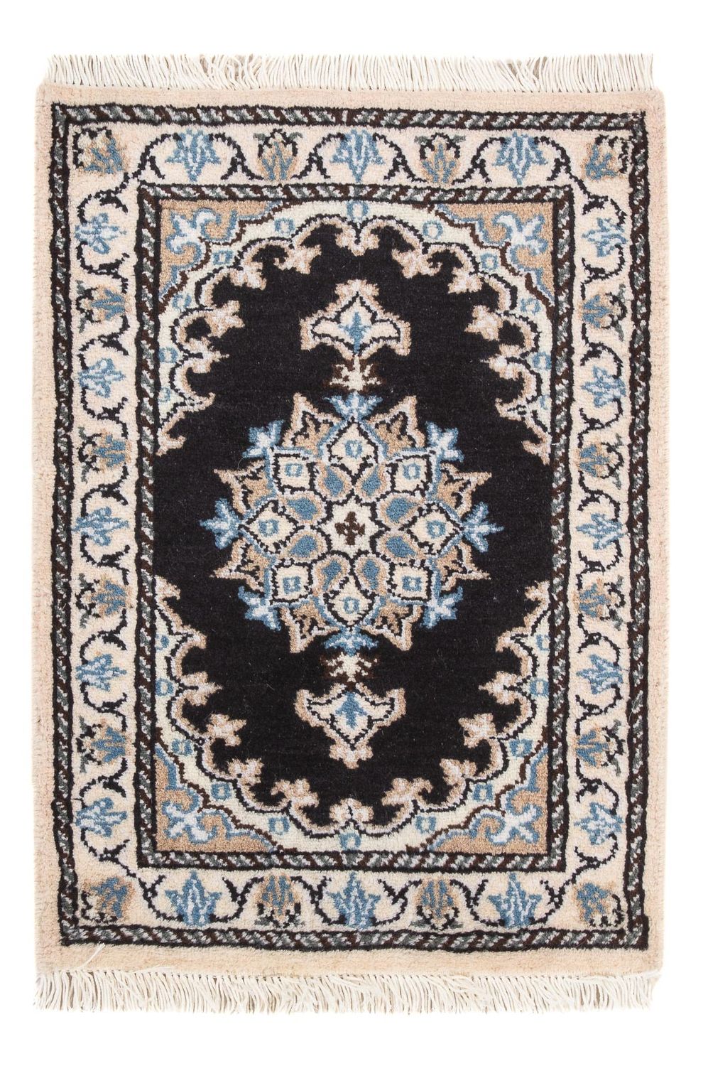 Perzisch tapijt - Nain - 60 x 40 cm - donkerblauw