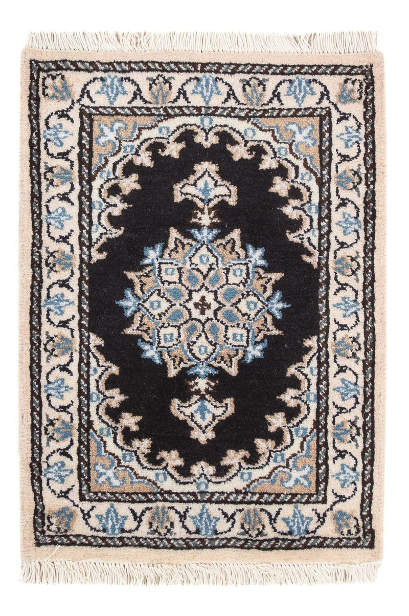 Perzisch tapijt - Nain - 60 x 40 cm - donkerblauw