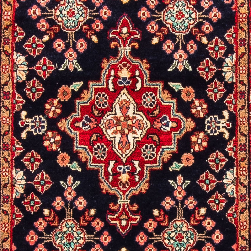 Loper Perzisch tapijt - Klassiek - 377 x 85 cm - donkerblauw