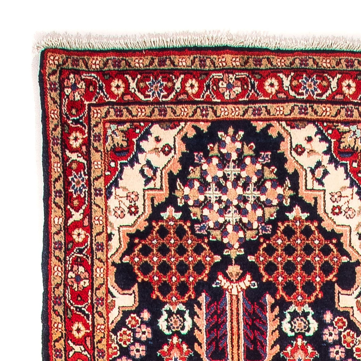 Loper Perzisch tapijt - Klassiek - 377 x 85 cm - donkerblauw