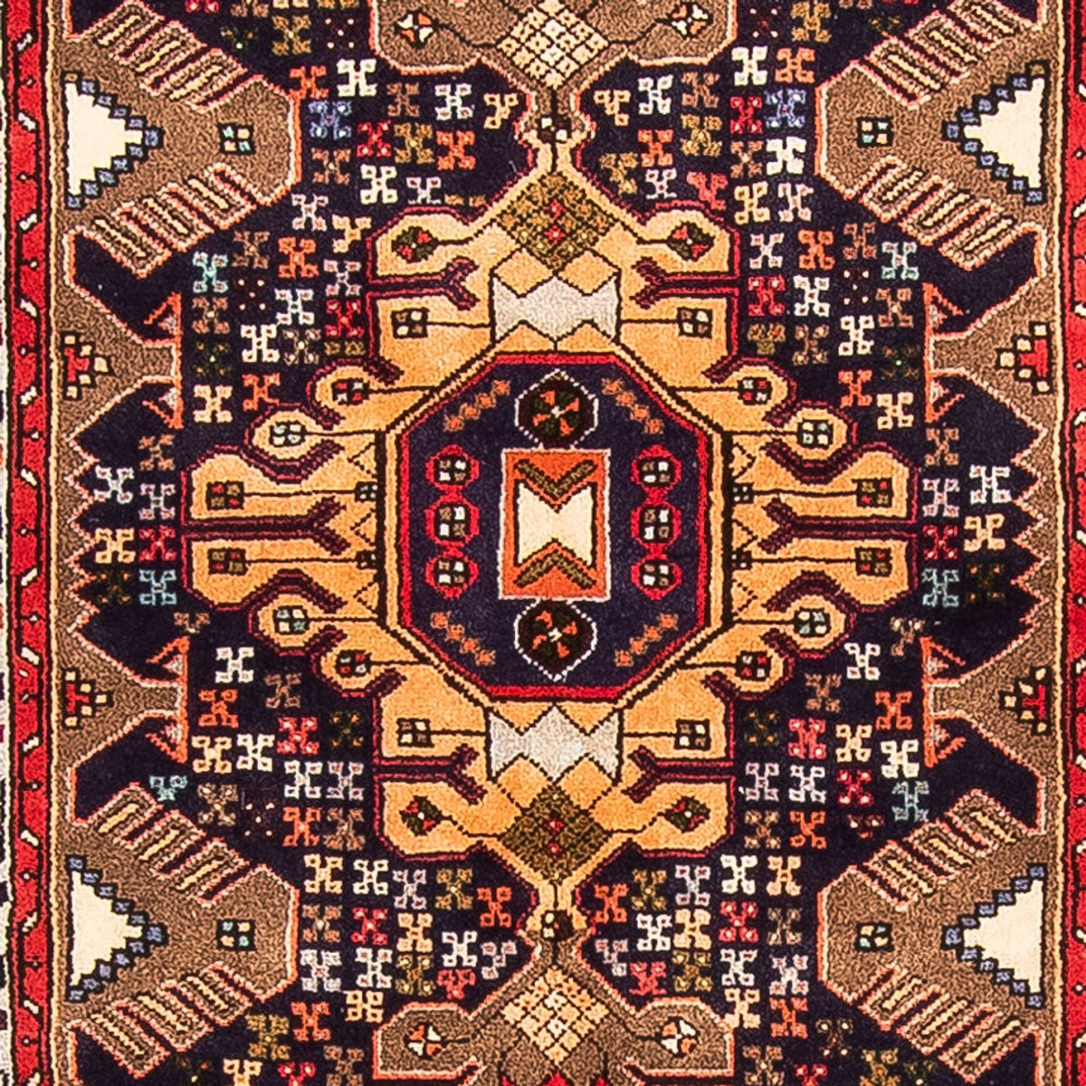 Loper Perzisch Tapijt - Nomadisch - 385 x 85 cm - donkerblauw