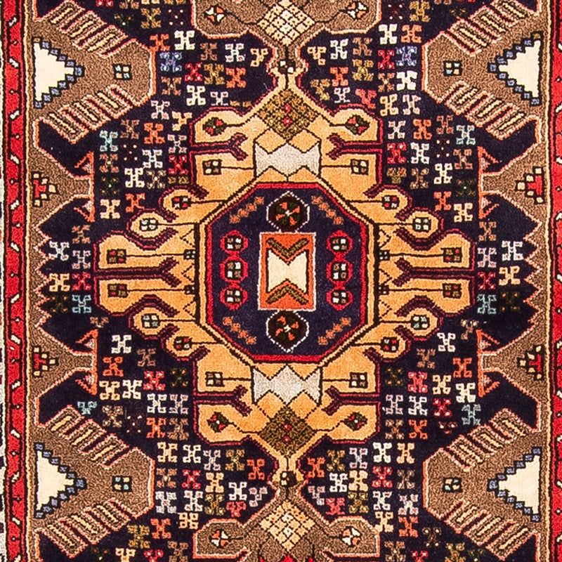 Loper Perzisch Tapijt - Nomadisch - 385 x 85 cm - donkerblauw