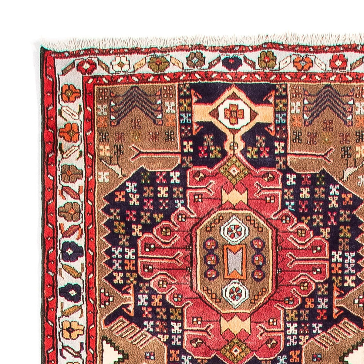 Loper Perzisch Tapijt - Nomadisch - 385 x 85 cm - donkerblauw