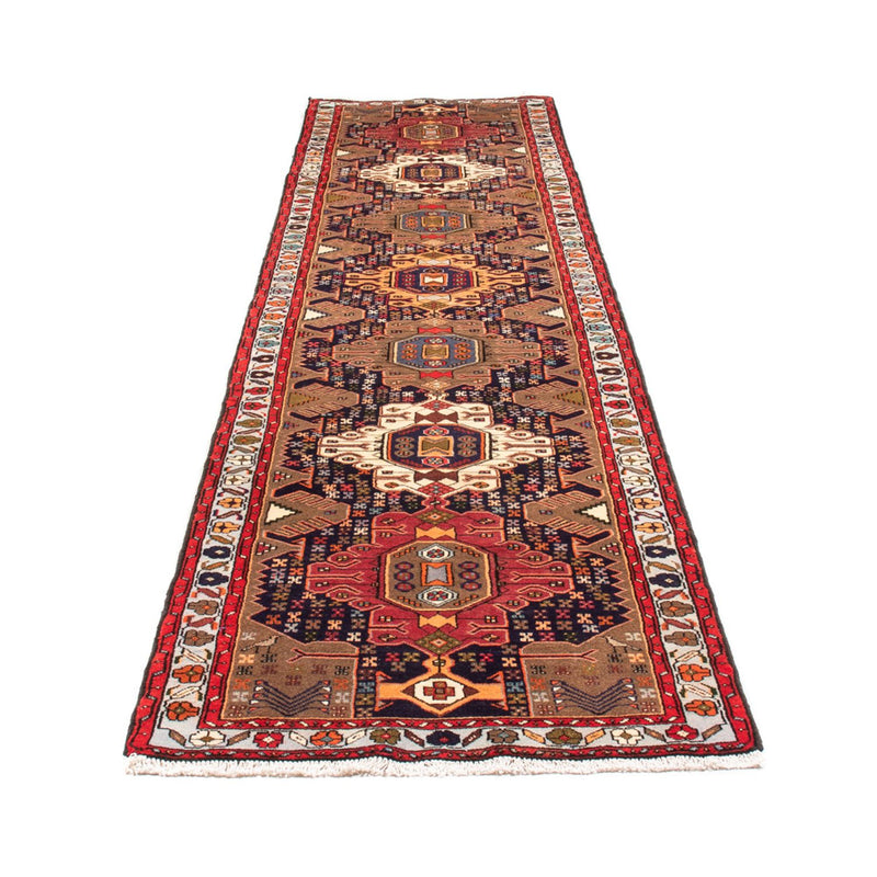 Loper Perzisch Tapijt - Nomadisch - 385 x 85 cm - donkerblauw