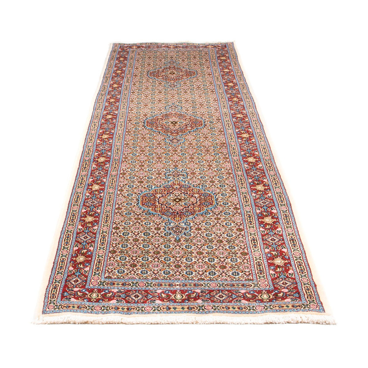 Loper Perzisch tapijt - Klassiek - 342 x 77 cm - beige