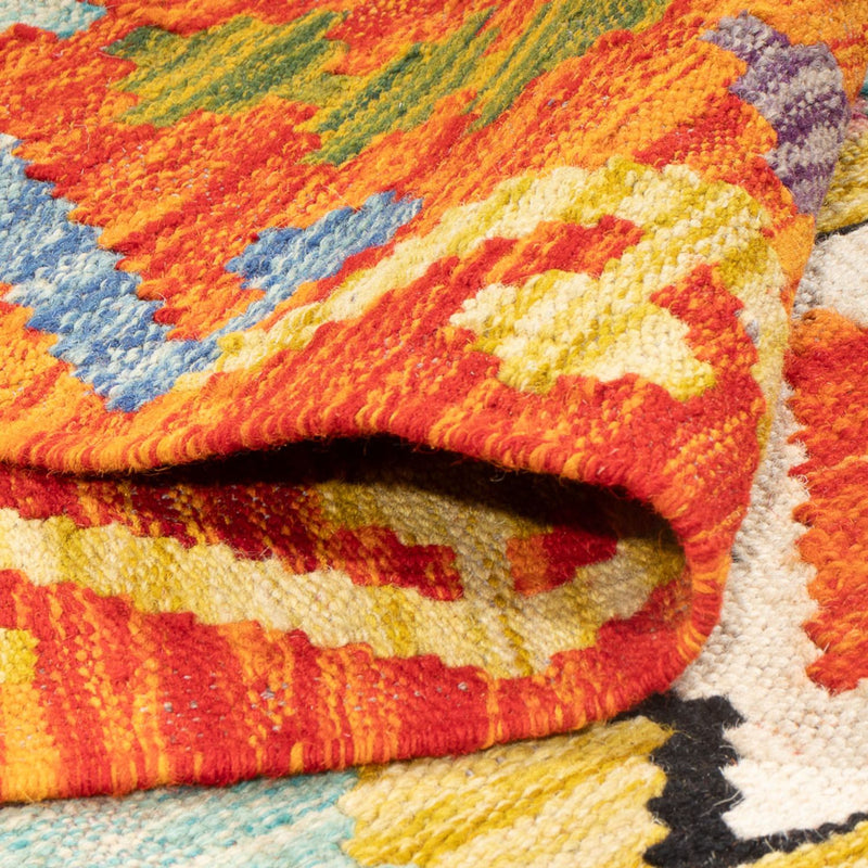 Kelim tapijt - Splash - 247 x 176 cm - veelkleurig