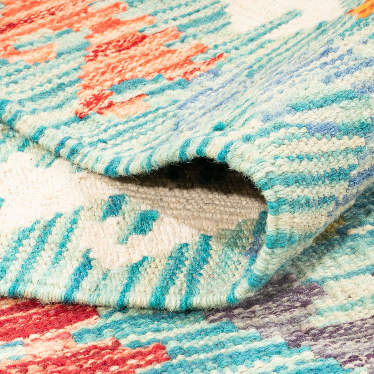 Kelim tapijt - Splash - 251 x 182 cm - veelkleurig