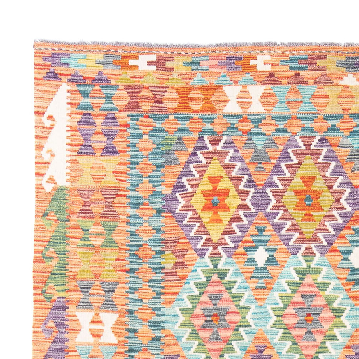 Kelim tapijt - Splash - 248 x 200 cm - veelkleurig