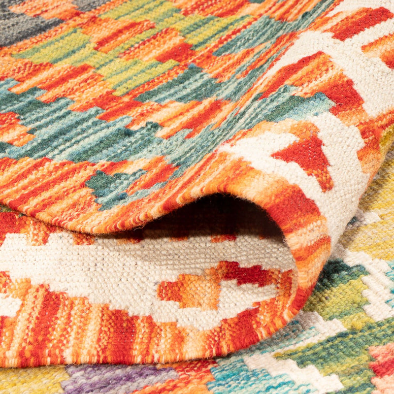 Kelim tapijt - Splash - 248 x 200 cm - veelkleurig