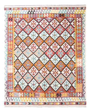 Kelim tapijt - Splash - 239 x 200 cm - veelkleurig