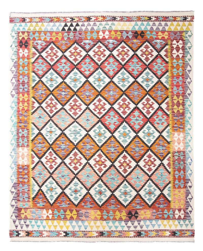 Kelim tapijt - Splash - 239 x 200 cm - veelkleurig
