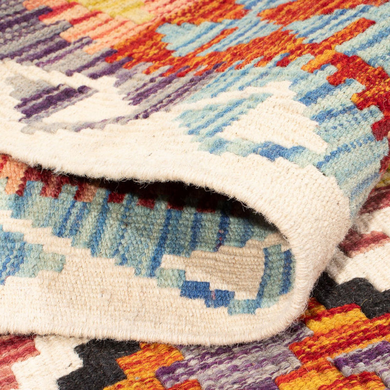Kelim tapijt - Splash - 239 x 200 cm - veelkleurig