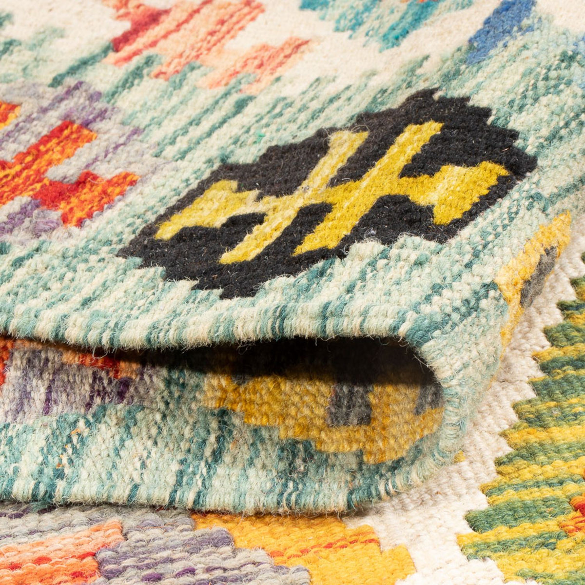 Kelim tapijt - Splash - 182 x 126 cm - veelkleurig