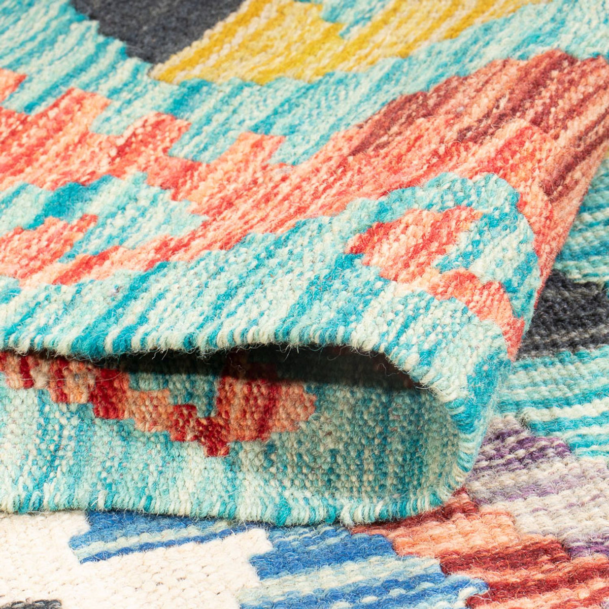 Kelim tapijt - Splash - 170 x 118 cm - veelkleurig