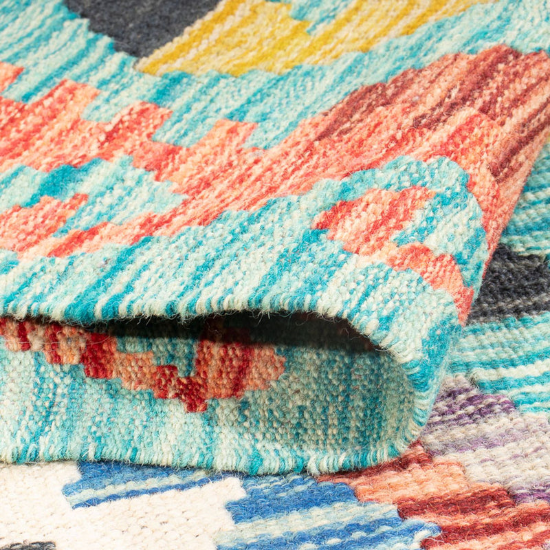 Kelim tapijt - Splash - 170 x 118 cm - veelkleurig