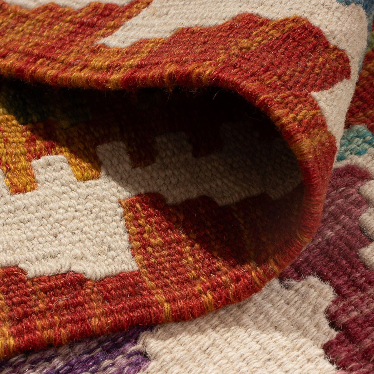 Kelim tapijt - Splash - 166 x 119 cm - veelkleurig