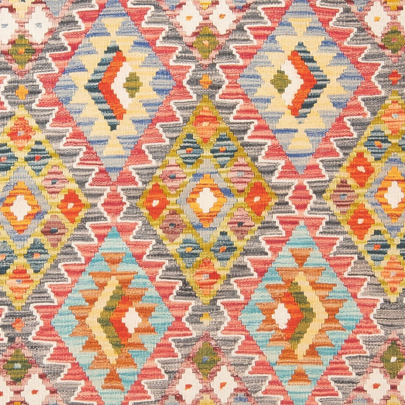 Kelim tapijt - Splash - 197 x 162 cm - veelkleurig