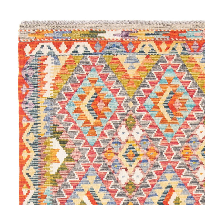 Kelim tapijt - Splash - 197 x 162 cm - veelkleurig